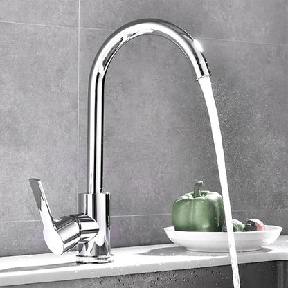 Chrome Kitchen Faucet with Single Lever Mixer – High-Quality Sink Faucet, Easy to Clean, Durable, and Simple Installation for Modern Kitchens | Skanto
