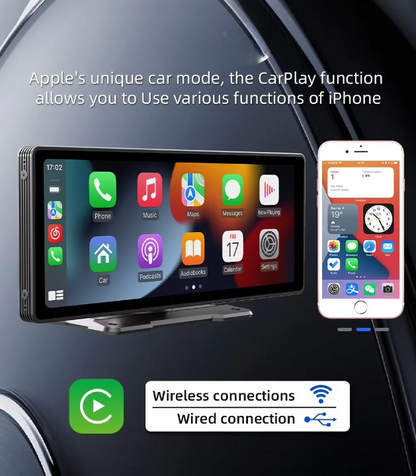 BowLift | Universal 10.26-Inch (26.06cm) Car Multimedia Player with Wireless CarPlay and Android Auto