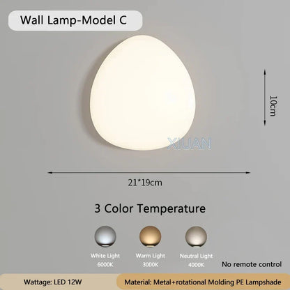 WhiteCloud Lamp – Stylish LED Wall Light for Kids Skanto