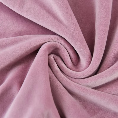 Kalsten | Elastic Velvet Chair Covers - Stretch Low Back Slipcovers for Dining and Makeup Chairs
