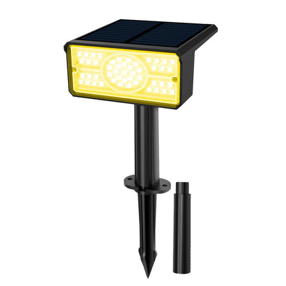 BowLift | Solara LED Solar Spotlight | 4 Light Colors | 49 LEDs | IP65 Waterproof | Energy Saving with Solar Panel