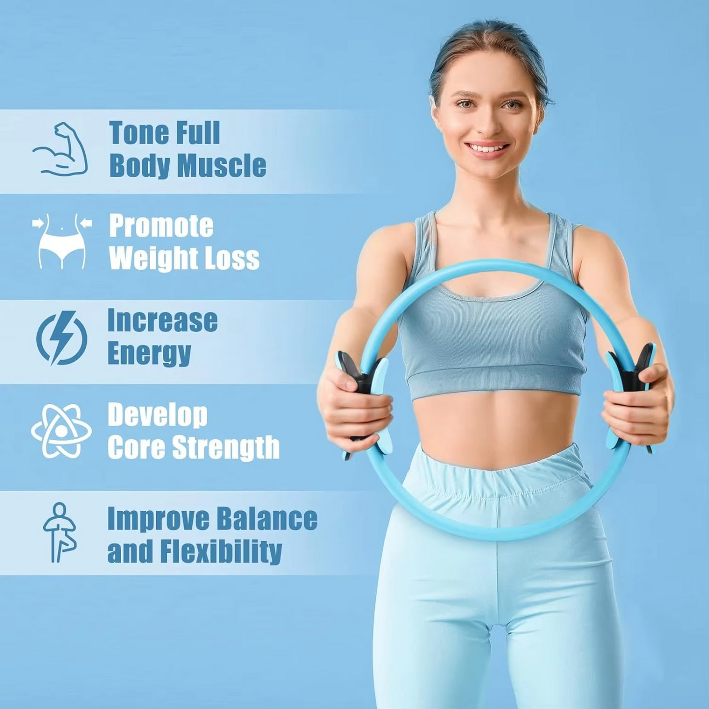 BowLift | Yoga Pilates Fitness Ring for Core Strength and Muscle Training