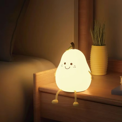 Skanto | Super Soft Touch-Controlled Multicolor Silicone Pear Night Light