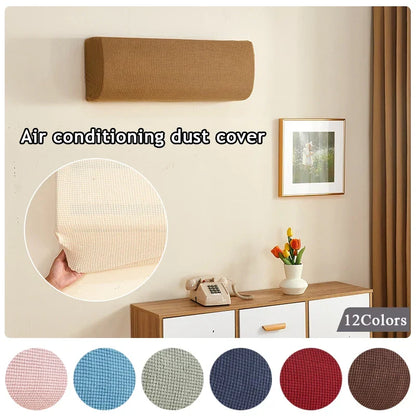 Skanto | Polar Fleece Air Conditioner Cover: Wall-Mounted Dustproof Protection, Easy-Clean Polyester AC Cover for Home Use