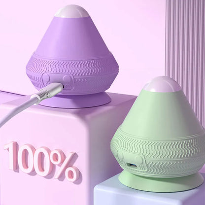 Skanto Skanto | FlexiVibe Massage Ball | USB Rechargeable | Heat & Vibration Therapy | Silicone | Portable & Self-Adhesive