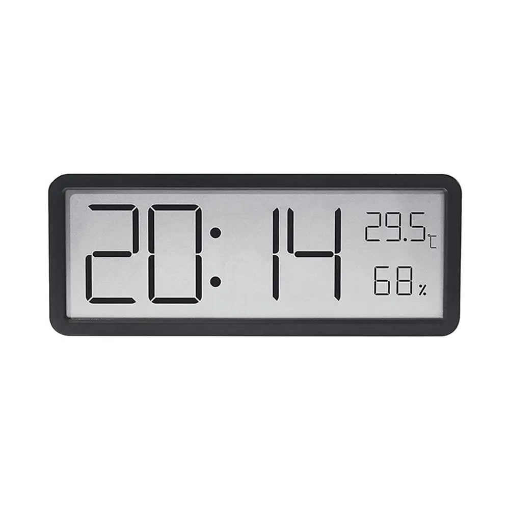 Skanto | TimeVibe Large LED Digital Wall Clock with Temperature and Humidity Display