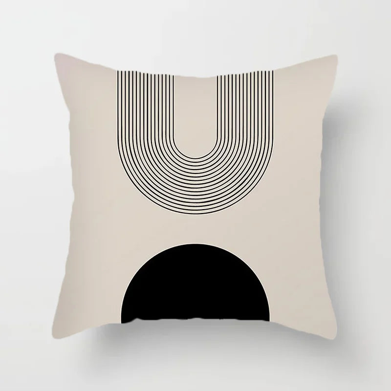 Modern Art Abstract Pattern Decorative Pillow Covers Creative Line Sofa Chair Cushion Cover Home Office Decor | Skanto