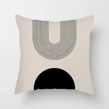 Modern Art Abstract Pattern Decorative Pillow Covers Creative Line Sofa Chair Cushion Cover Home Office Decor | Skanto