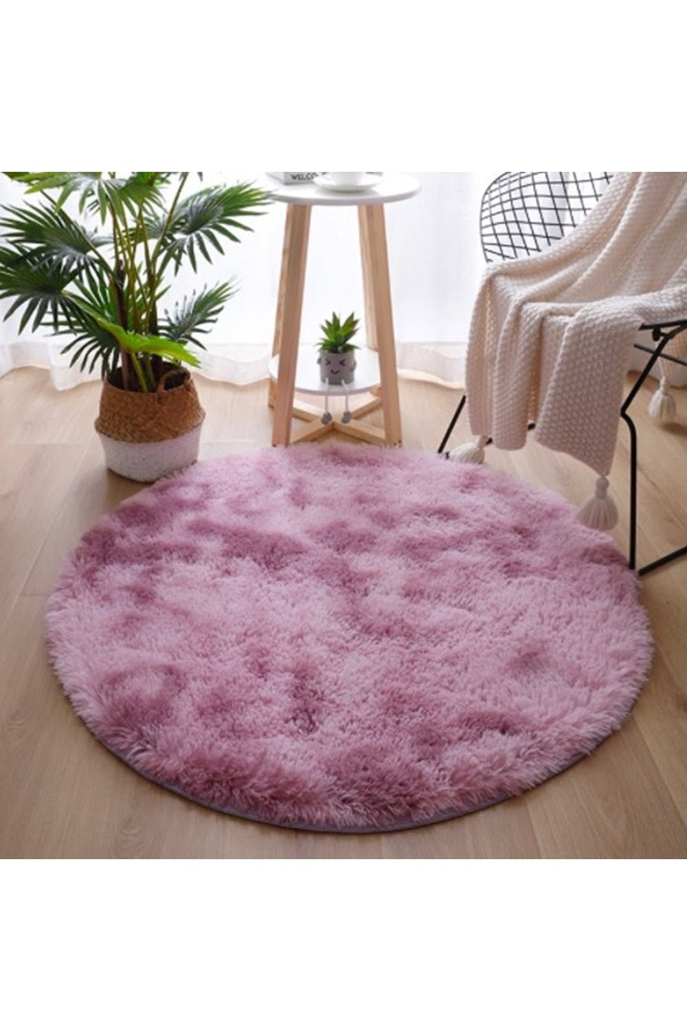 Fluffy Round Rug | Bowlift