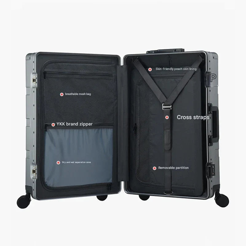 BowLift | Aluminum Hardshell Suitcase – Pristina