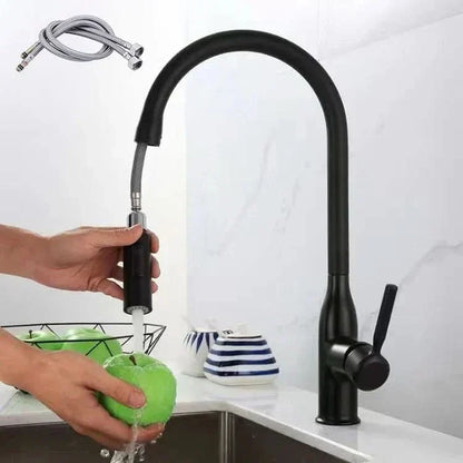 BowLift | Stainless Steel Kitchen Faucet with Pull-Out Sprayer
