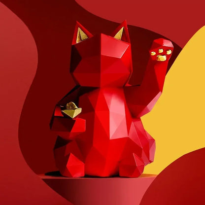 Frendorf | Nordic Minimalism Geometry Lucky Cat Statues