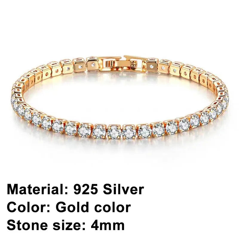 Brehn | Tennis Bracelet – Shine with Attitude: Sterling Silver Elegance and Hip-Hop Flair!