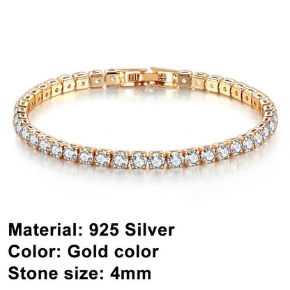 Brehn | Tennis Bracelet – Shine with Attitude: Sterling Silver Elegance and Hip-Hop Flair!