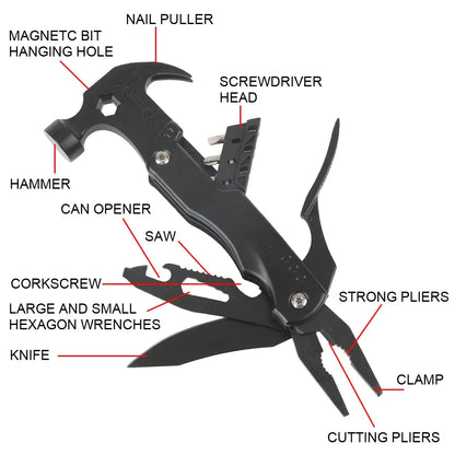 BowLift | Multifunctional Pliers With Folding Nail Hammer