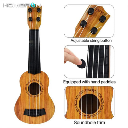 Educational Kids Ukulele Toy - Child-Friendly Guitar for Music Learning, Durable ABS Design, Unisex Gift for Ages 3+ 35 cm (13.7 inch)