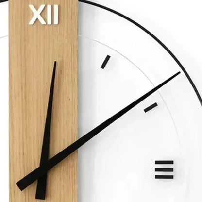 BowLift | SilentOak – Minimalist Wooden Wall Clock with Silent Movement