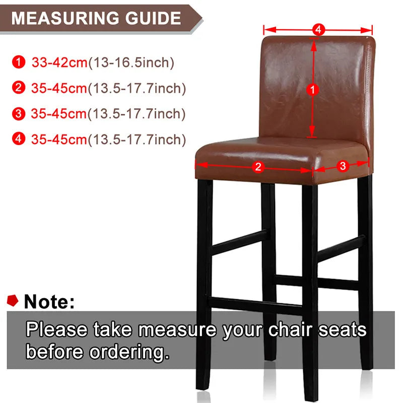 Bar stool stretch cover