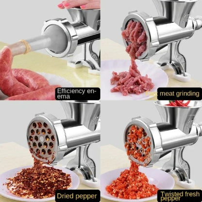 Skanto | Kraftivo Meat Grinder | Manual | Aluminum Alloy | For Ground Meat, Sausages & Dough