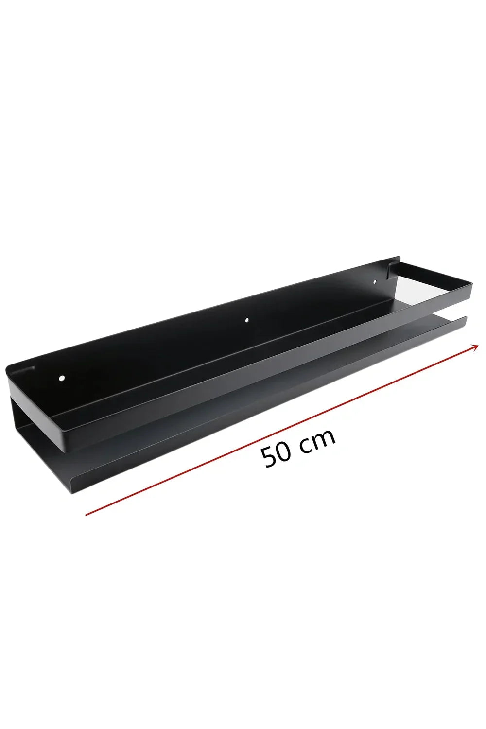 Modern black wall shelves