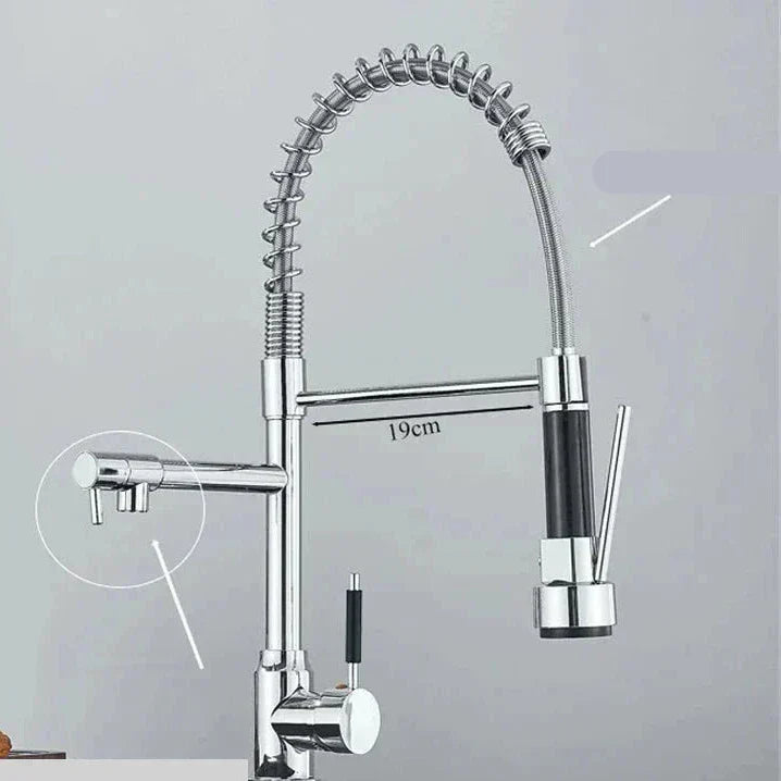 Skanto | NickelFlex Kitchen Faucet | 360° Rotation | Stainless Steel