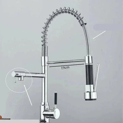 Skanto | NickelFlex Kitchen Faucet | 360° Rotation | Stainless Steel