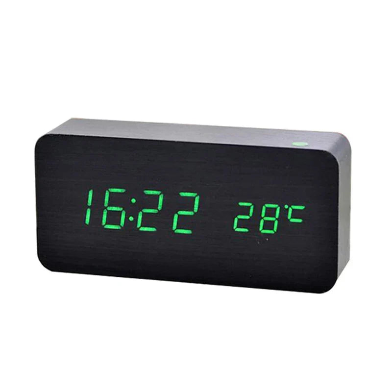BowLift | Wooden Digital Alarm Clock | LED Display | Modern Design | Silent | Environmentally Friendly