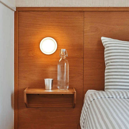 Futuristic and unique wall lamp made of solid Plexiglas