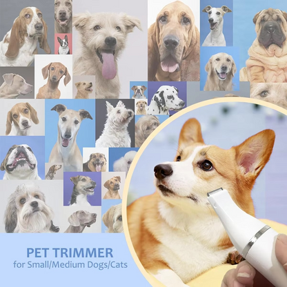 Skanto | Ultimate Pet Grooming Kit: Quiet Hair Clipper, Nail Grinder, and Paw Trimmer