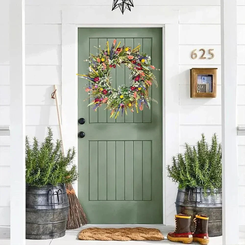 Skanto | Handmade Floral Wreath for Doors - Indoor & Outdoor