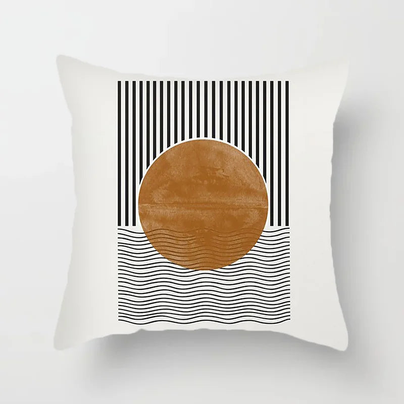 Modern Art Abstract Pattern Decorative Pillow Covers Creative Line Sofa Chair Cushion Cover Home Office Decor | Skanto