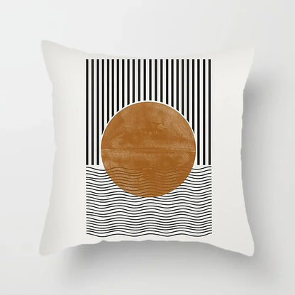 Modern Art Abstract Pattern Decorative Pillow Covers Creative Line Sofa Chair Cushion Cover Home Office Decor | Skanto