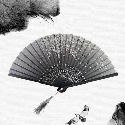 Traditional Japanese Style Floral Hand Fan | Skanto
