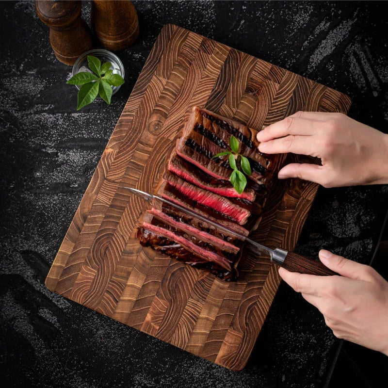 BowLift | Cutting board made of wood – High-quality cutting board made of end grain wood for professional and amateur cooks