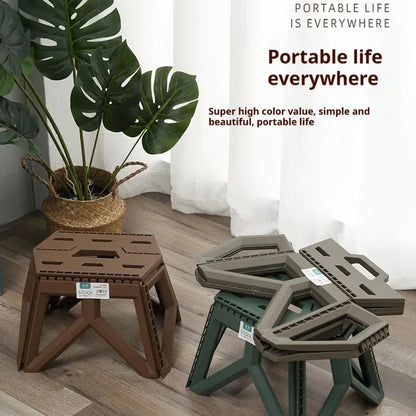 BowLift | CampFold Folding Stool | Foldable Outdoor Stool | High Load Capacity | Compact & Weatherproof