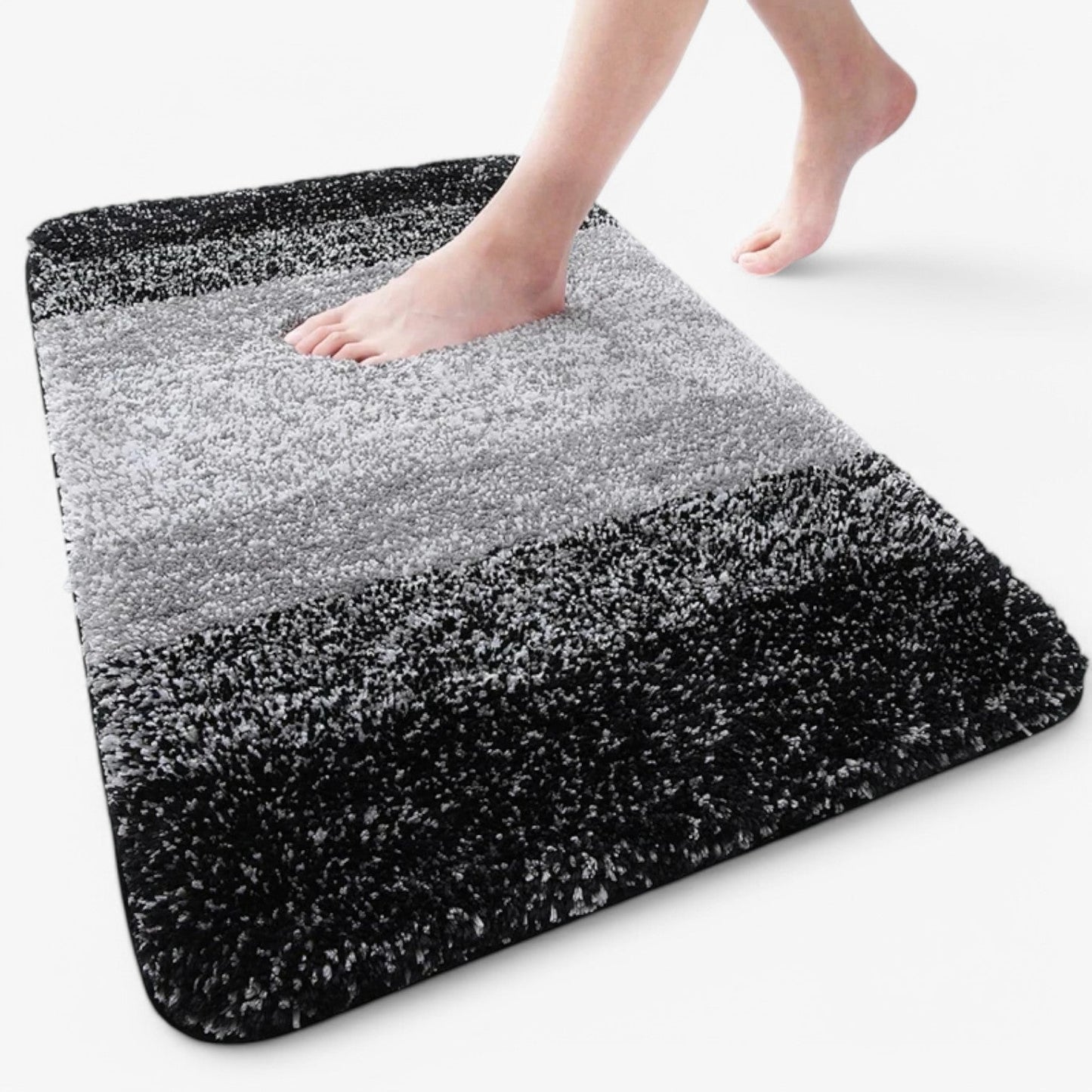 BowLift | Super Absorbent Anti-Slip Bath Mat – Quick Drying Bathroom Rug for Dry Feet