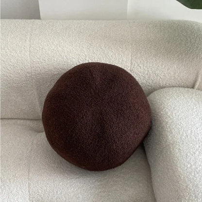 Nordic Bouclé Abstract Cushion – Minimalist Plush Pillow | Bowlift