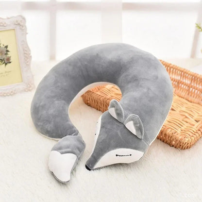BowLift | ReiseFuchs Neck Pillow | Super soft & Ergonomic | Cartoon Fox Design | For Children & Adults