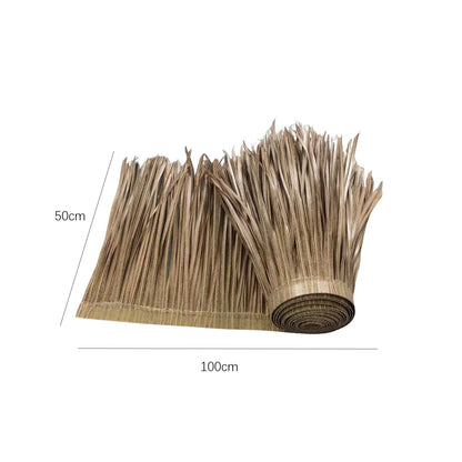 Brehn | TROPISHIELD Artificial Palm Thatch | UV-resistant & weatherproof | 100×50 cm | For DIY roofs, parasols, Tiki bars & garden sheds