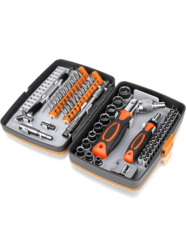 Skanto | 68-in-1 Ratchet Screwdriver Set with Magnetic Bits & Extension Bar – FortiDrive