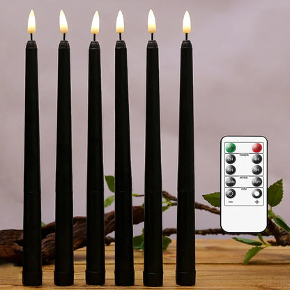 Skanto | Nightfall - Black LED Candles with Remote for Halloween