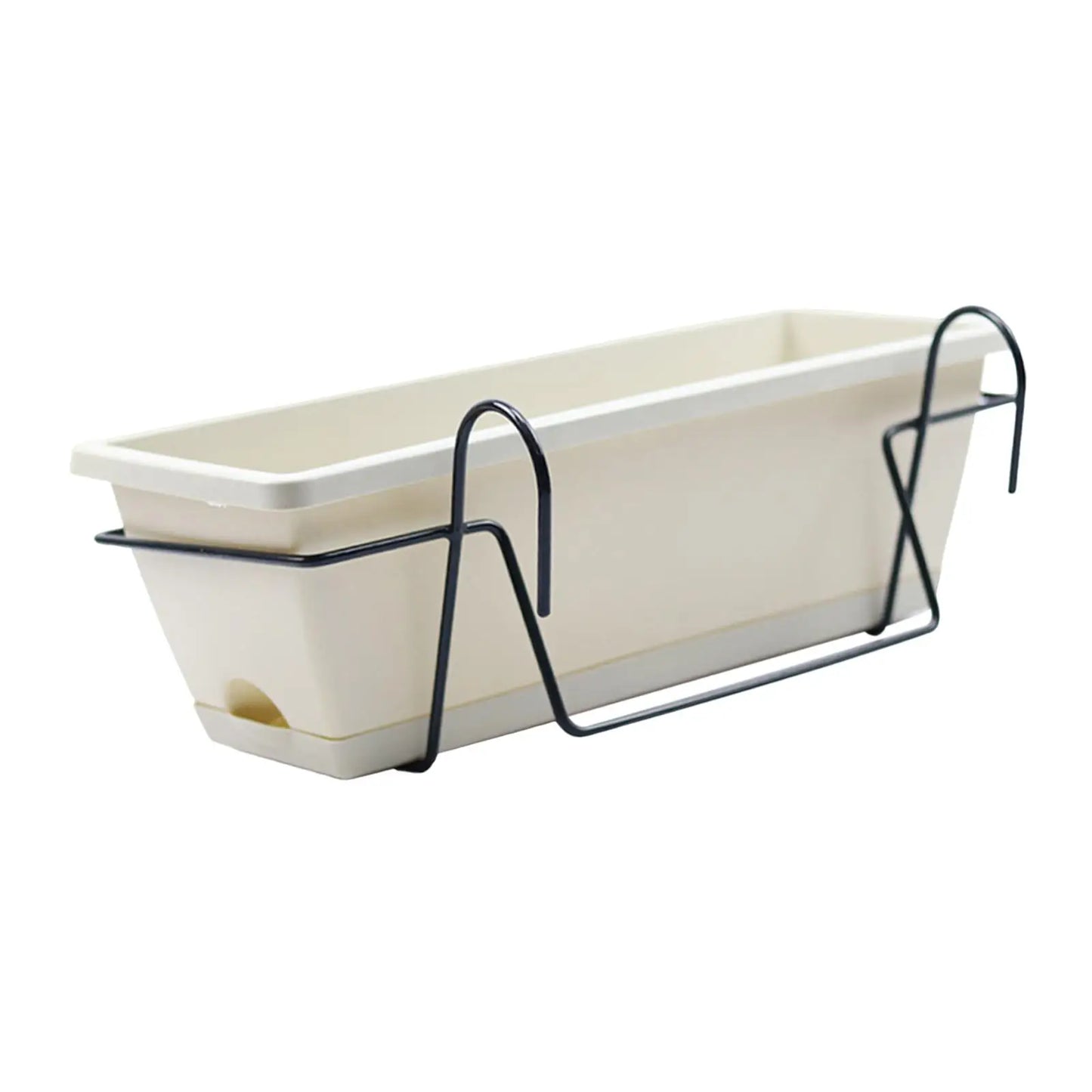 BowLift | Plantivo Railing Planter Box | With Hooks & Drain Tray | 8L Capacity | Weatherproof
