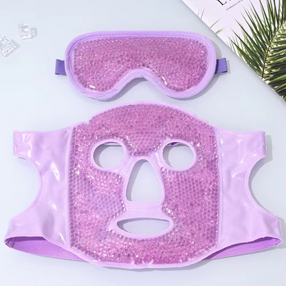 Kalsten | Cold and Hot Therapy Full Face Gel Bead Mask with Eye Compress
