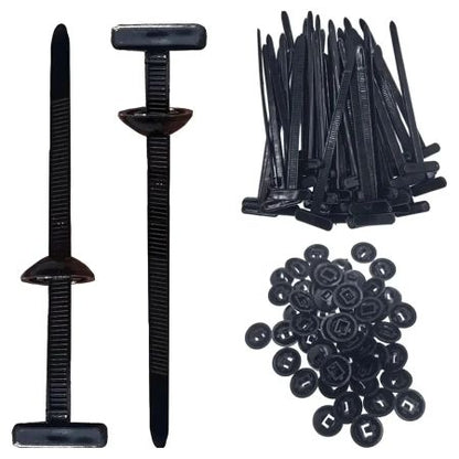 BowLift | Premium Nylon Cable Ties 50-Pack – Heavy-Duty Self-Locking Universal Zip Ties