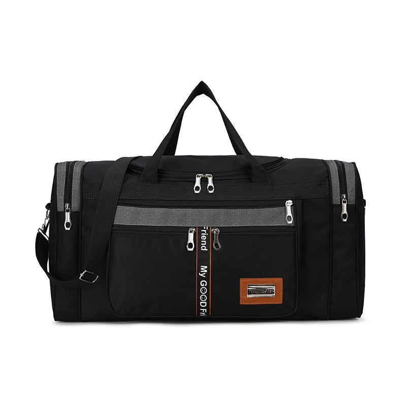 BowLift | Travinero Foldable Travel Bag Men | Large Capacity | Waterproof Shoulder Bag for Business Trips & Short Trips | Sports & Leisure Bag