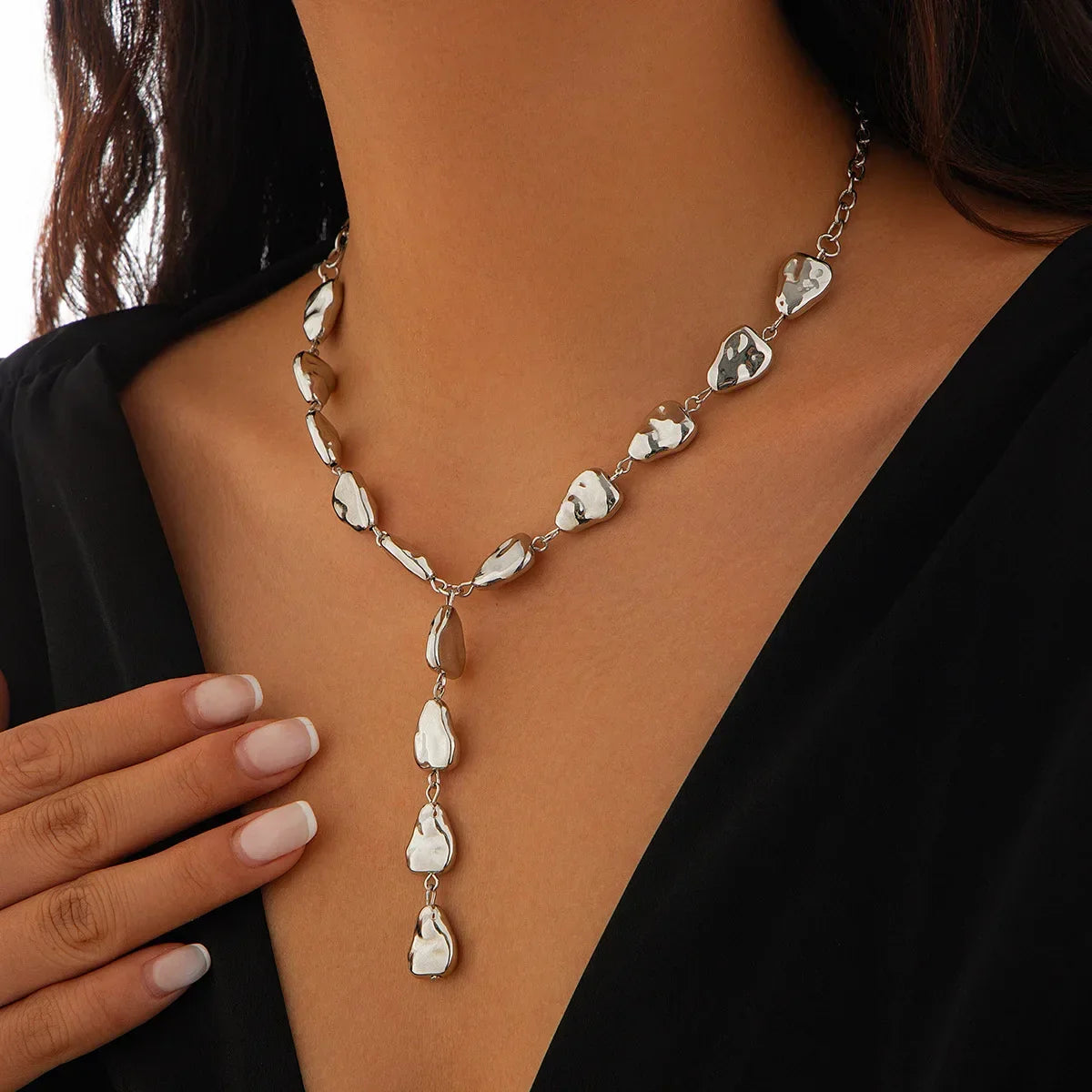 BowLift | Modern Stone Inspired Lariat Necklace
