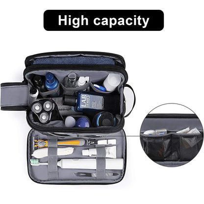 BowLift | Gentrax Toiletry Bag Men | Water Repellent & Large | Tear Resistant Travel Organizer with Wet Compartment | Dopp Kit for Shaving & Care
