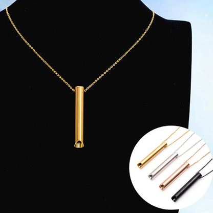 Necklace for mindful breathing for relaxation and anxiety relief