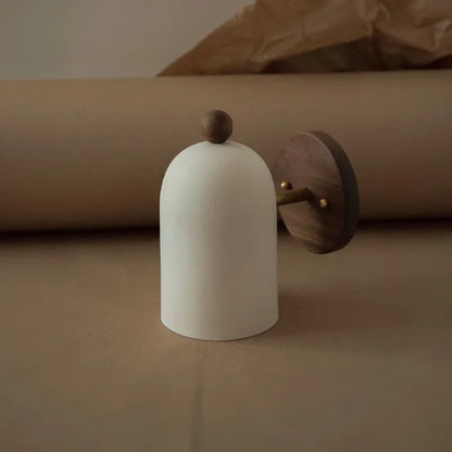 BowLift | TimberSoul – Wabi-Sabi Walnut Wall Lamp for Natural Ambience