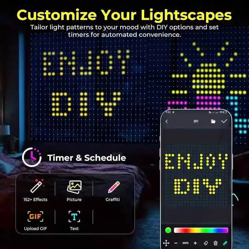 Skanto | Smart LED Curtain String Lights